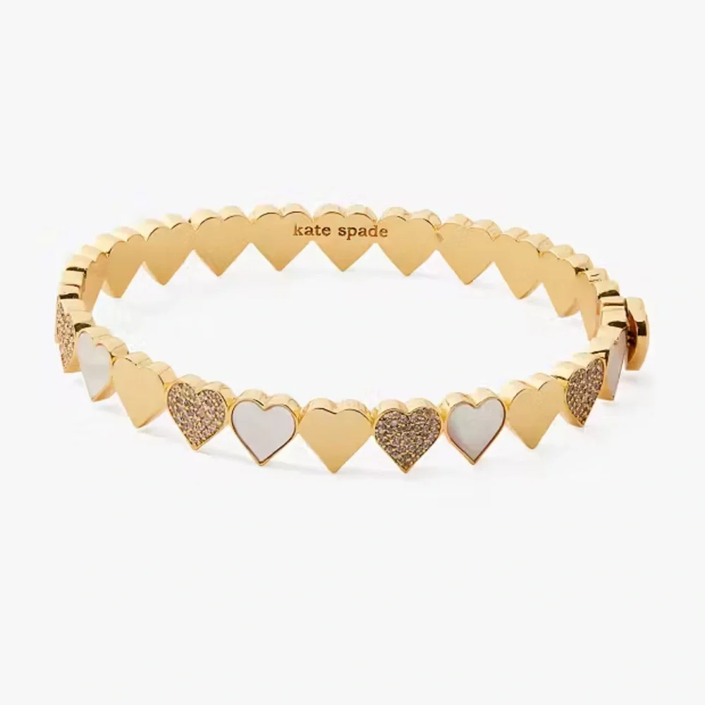 $99 Kate Spade Take Heart Hinged Bangle - Picture 6 of 6